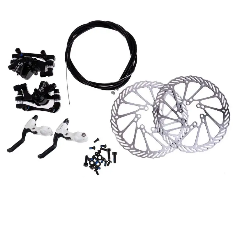 

160mm G3 bicycle alloy mechanical disc brake assembly rotor brake lever cable ultra-light aluminum single adjustable disc brake