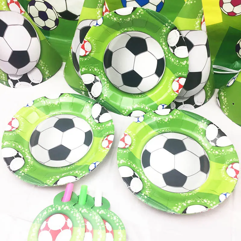 

Football Theme Party Decoration Props Plate Banner Invitation Card Kids Birthday Party Decor Candy Box Baby Shower Supplies Boy