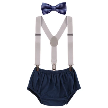 

Baby Clothes for Boys and Girls Birth Cake Smash Outfit for Photo Shoot Cute Baby Boy Suspender Outfit 1st Birthday Girl Clothes
