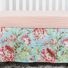 Детская кроватка юбка с рюшами для маленьких девочек, постельные принадлежности для мальчиков, комплекты