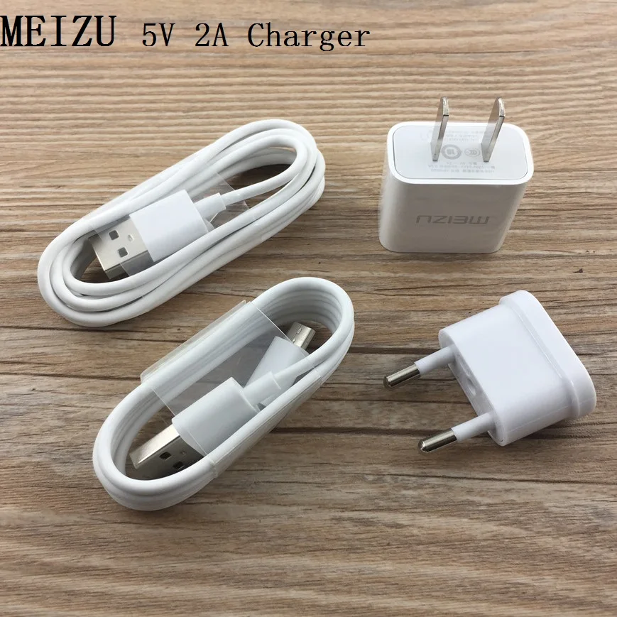 

Original 5V 2A charger adapter + Micro USB Cable for MEIZU MX3 MX4 pro MX5 MX5E MEILAN NOTE 2 3 5 6 U10 U20 E E2 A5 6 MAX Metal