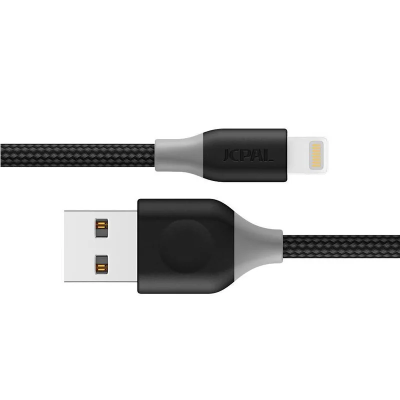 JCPAL кабель с сертификацией MFi для Lightning-USB кабель 8 pin для iPhone XS Max 2.4A