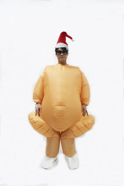 Inflatable Roast Turkey Costume Halloween Chicken For Adults Inflatable ...