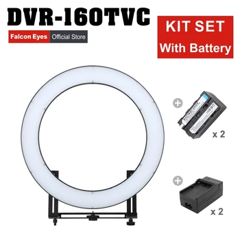 Falcon Eyes DVR-384DVC Continuous 384 LED Ring Video Light 3000-5600K Adjustable