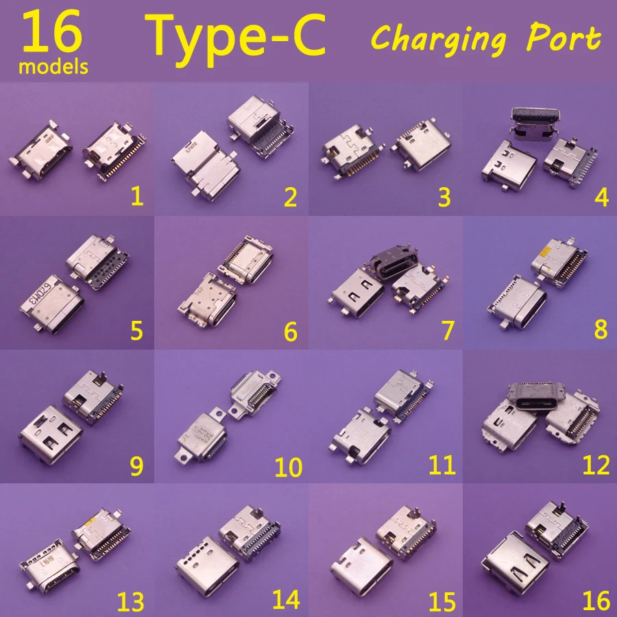 16 моделей высокоскоростной интерфейс передачи данных micro 3,1 usb USB-C USB 3,1 Тип c мама разъем SMT Тип c harging интерфейс