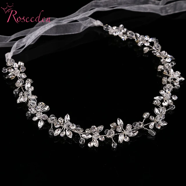 Special Offers Shinny crystal bridal wedding Head Piece Bride Headwear Headband Hair Band 100% Handmade women Party Jewelry Accessories