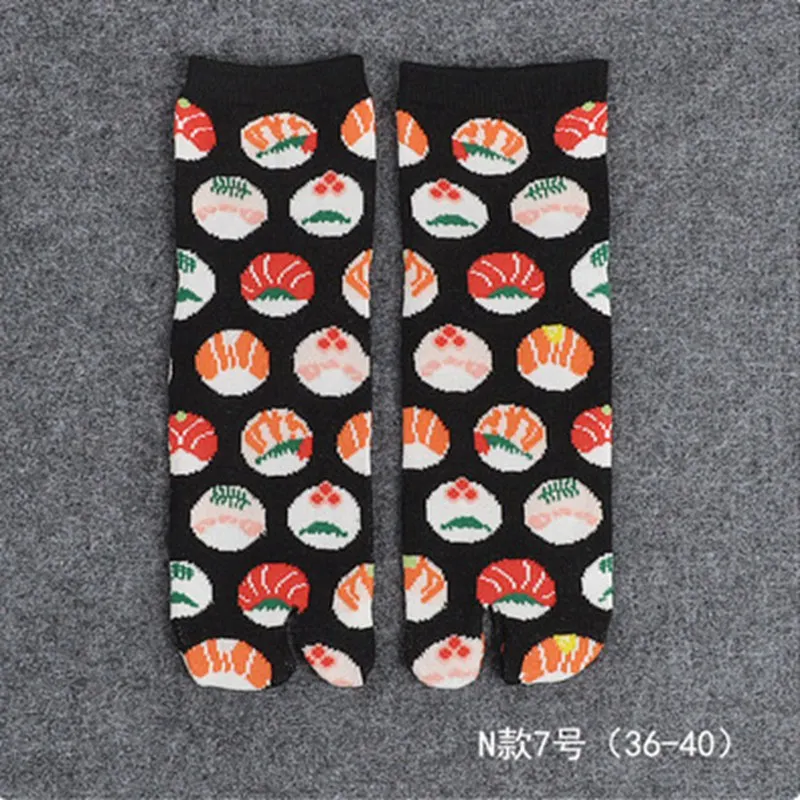 1 пара женских сандалий; короткие мягкие хлопковые носки; женские разноцветные носки с принтом; кимоно; Вьетнамки; XLZ9454 - Цвет: Design 6