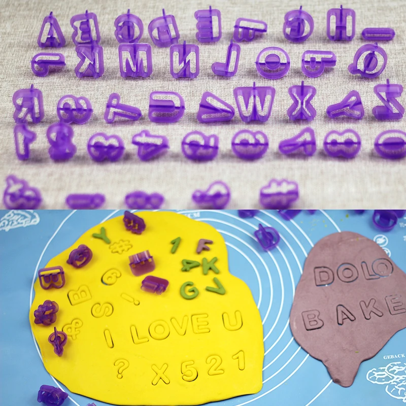 

NEW 2018 40pcs Alphabet Letter Number Fondant Cake Biscuit Baking Mould Cookie Cutters
