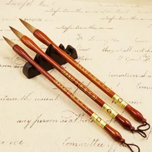 3 шт. китайская Ручка-кисть для каллиграфии ласка щетка для волос для художника живопись каллиграфия принадлежности