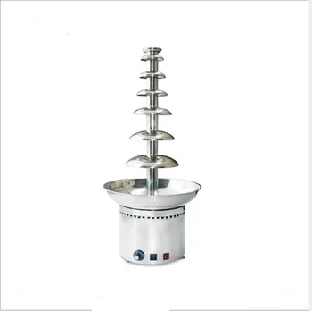 

7 tiers all Stainless Steel fountain 220V chocolate melting/Lovely design for promotion mini chocolate fountain