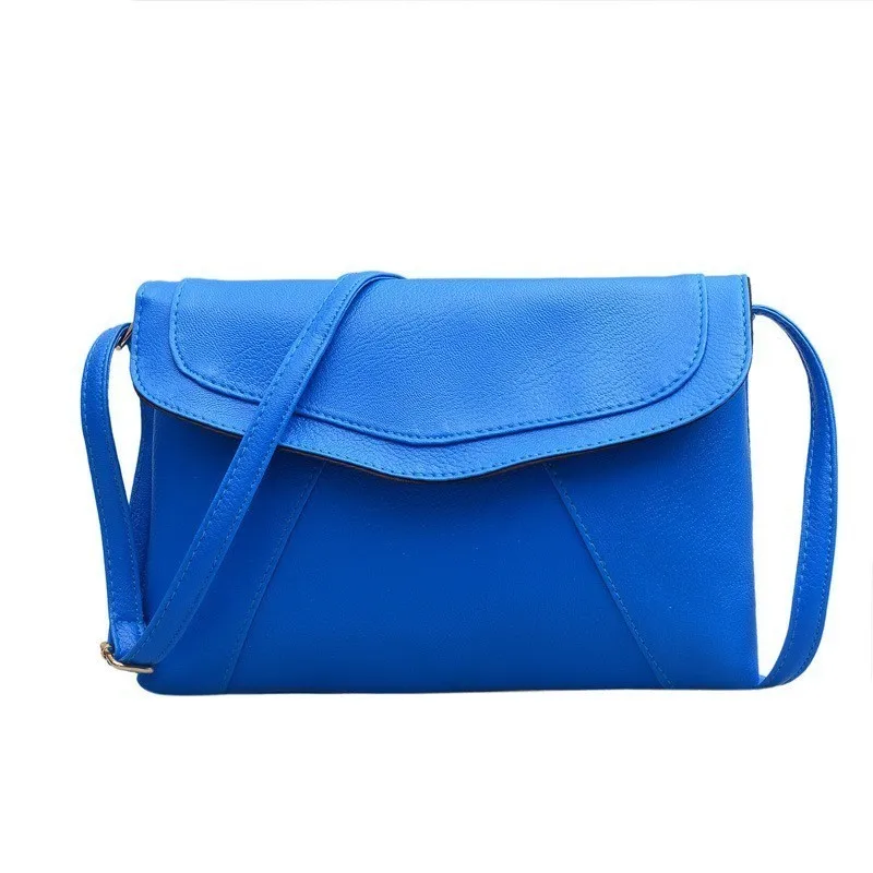 Herald Модная Повседневная маленькая сумка для женщин, сумки-мессенджеры для женщин, сумки через плечо, черный клатч, кошелек и сумочка - Цвет: Синий