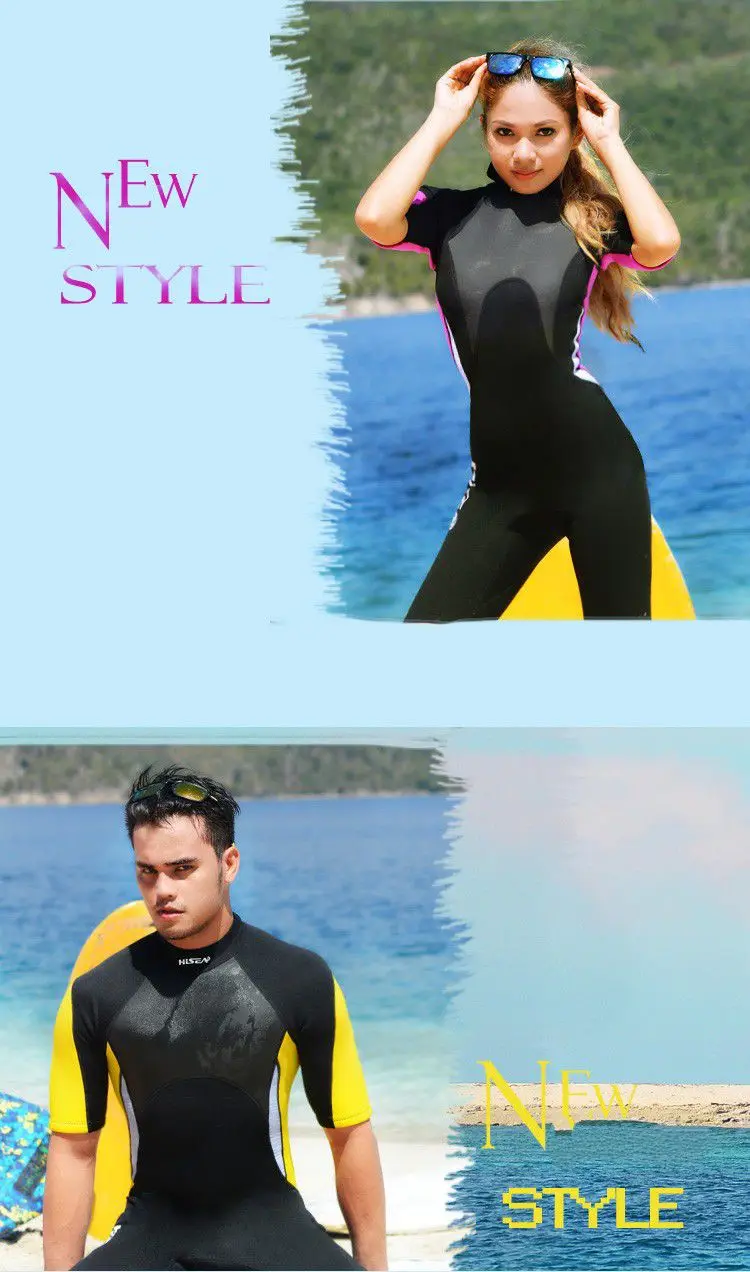 Hisea seac 3mm neoprene manga curta das