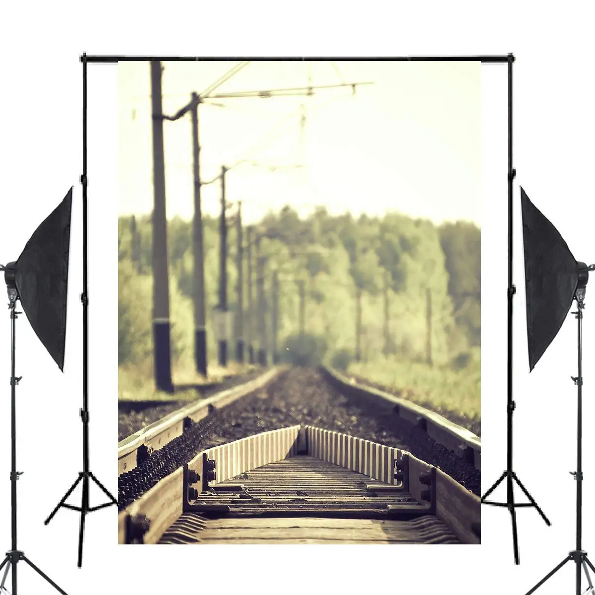 Industry Rails Train Photography Background Railway Train Stones Trees Backdrop Studio Props Wall 150x220cm Industry Rails Train Photography Background Railway Train Stones Trees Backdrop Studio Props Wall 150x220cm