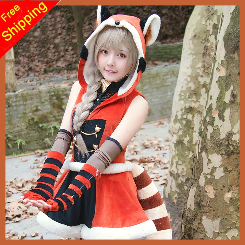 Японское аниме Love Live School Idol Project Kotori Minami платье с капюшоном наряд костюм на