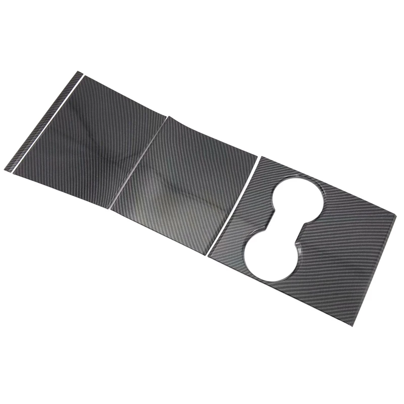 

Car Styling ABS Front Water Cup Holder Sticker Panel Trim 4pcs For Tesla Model 3 2018 2019 Auto Accessory