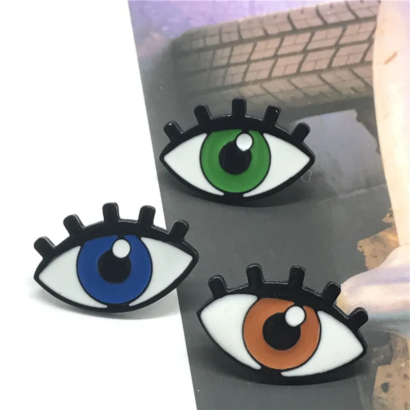 

Cartoon color eyes fun badge children's toy bag accessories brooch wholesale