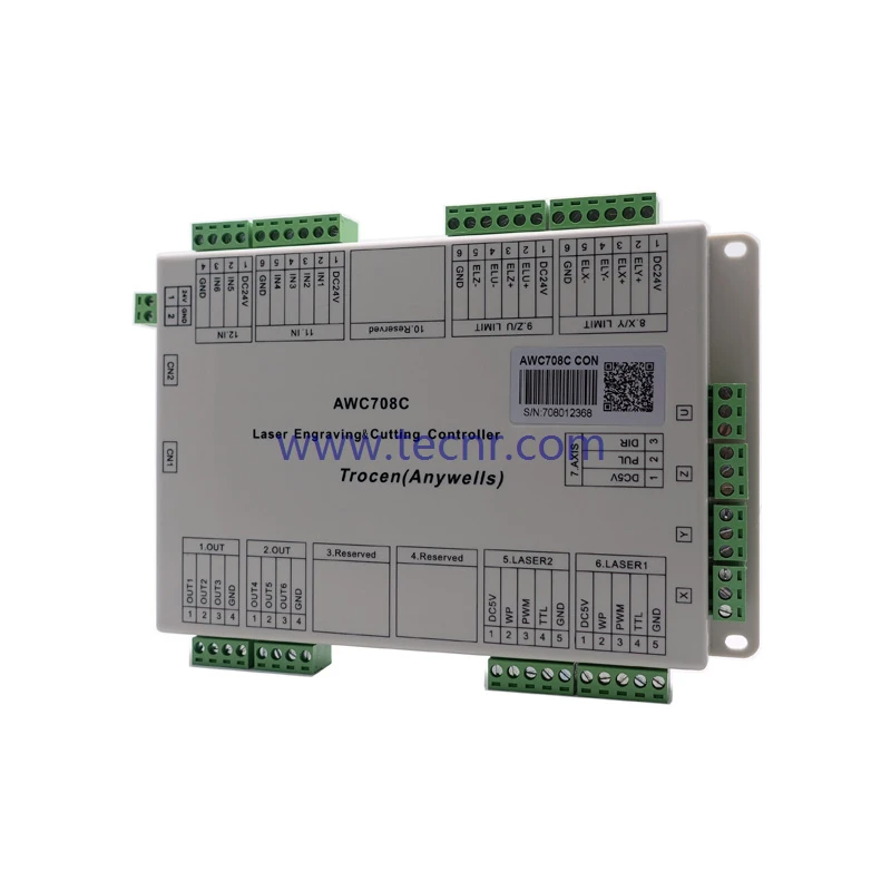 Система лазерного контроллера Trocen Anywells AWC708C Lite Co2 + импульсный источник питания