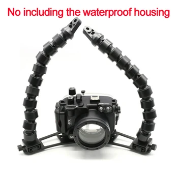 

Tokee Housing Underwater Diving Double 14" 14inch 350mm Flex Arm System Bracket For Scuba Photography Light system Camera
