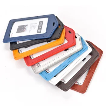 

Nahoo Genuine Leather Identity Badge Holder Exhibition Staff Card Lanyard Id Nurse Badge Holder Candy Bank Credit Business Card