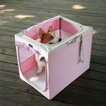

Cat making room cat litter can be folded, warm in winter, easy to carry Teddy pet tent can also use blue pink indoors Travel