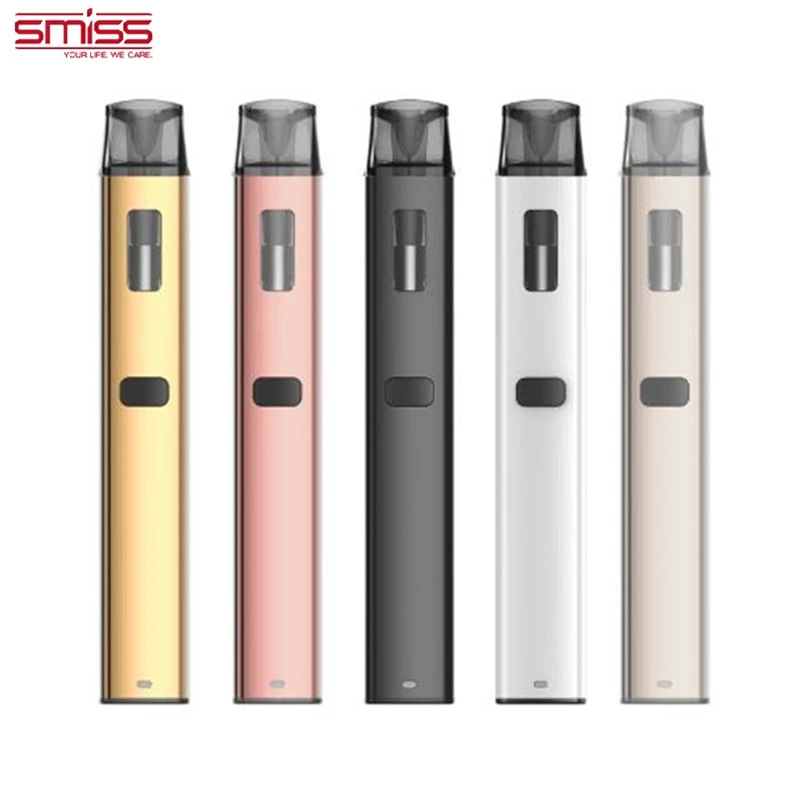 

New Arrivals Orginal SMISS POD System KIT 280mAh 1.0ml Capacity Coil Vape Cartridge Colored Empty Disposable Vape Pen Kits