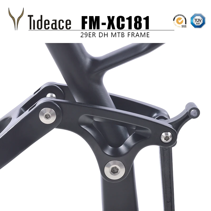 Perfect 2019 Plus full twinloc suspension XC carbon mountain bike frame 29er mtb carbon frame 29er plus/27.5er plus suspension frame 2