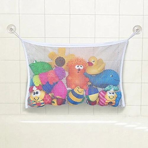 font b Baby b font Toy Mesh Storage Bag Bath Bathtub Doll Organizer Suction Bathroom