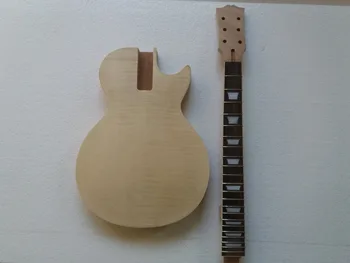 

Unfinished Guitar Neck and body for LP style 22 Fret rosewood Fretboard