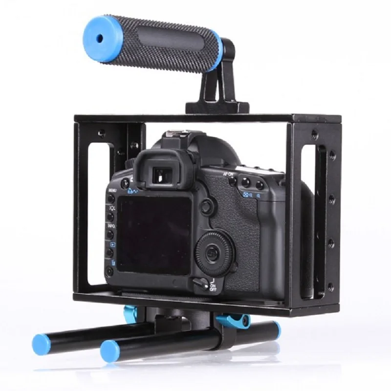 Крепление Стабилизатор Lightdow DSLR для камеры Canon 5D Mark II Nikon D7000 D800 D90 15 мм|camera cage|dslr camera