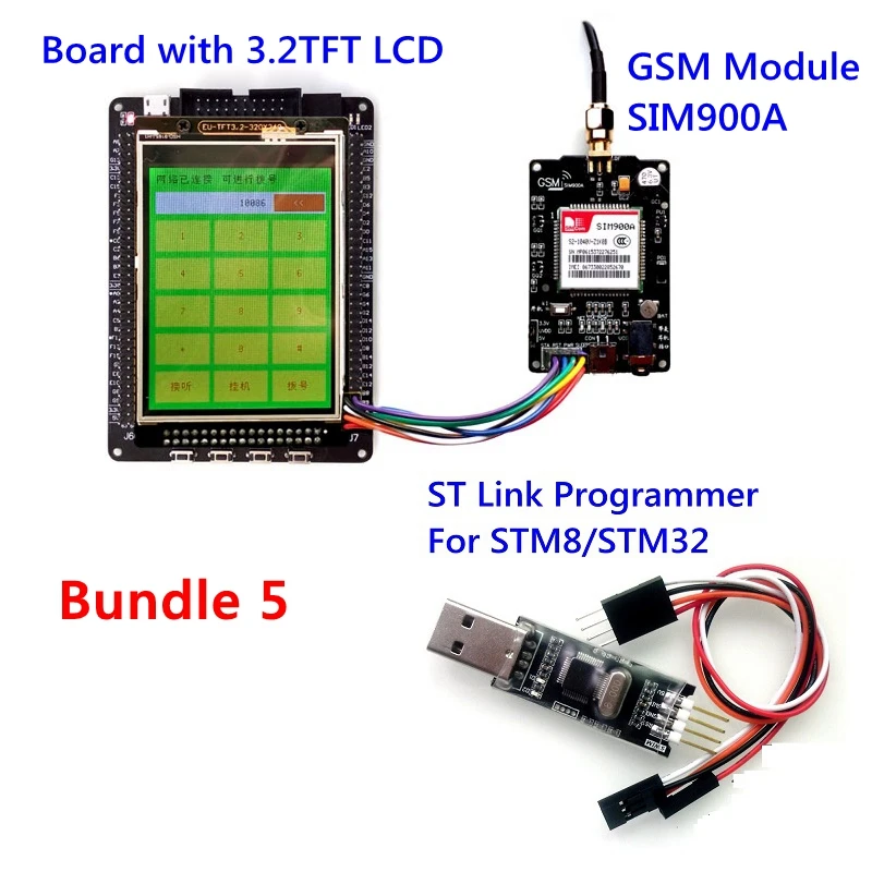 STM32F407ZGT6 макетная плата ARM M4 STM32F4 cortex-M4 основная плата Совместимость ЖК-дисплей STLINK GSM датчик многократное расширение