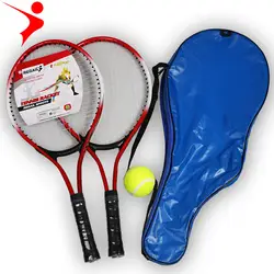 Детские и начинающие теннисные ракетки, две теннисные ракетки плюс неэластичная теннисная и Теннисная ракетка сумка для хранения