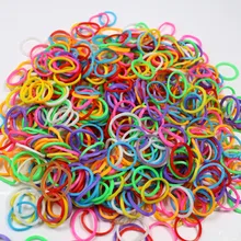 500 pces pet puppy cão gato cabelo arcos de borracha colorida bandas superior elástico 1/2