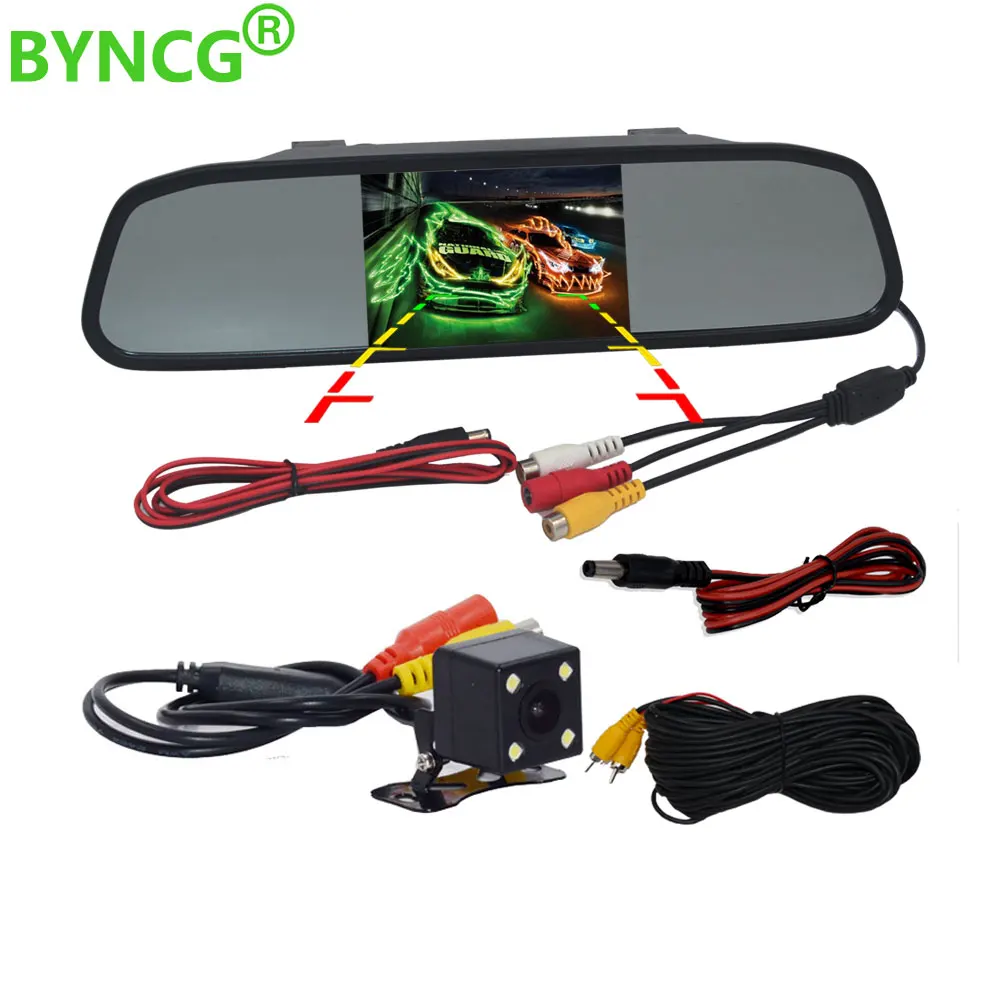 Parking Monitor HD Video Auto , LED Night Vision Reversing CCD Car Rear View Camera With 4.3 inch Car Rearview Mirror Monitor Parking Monitor HD Video Auto , LED Night Vision Reversing CCD Car Rear View Camera With 4.3 inch Car Rearview Mirror Monitor