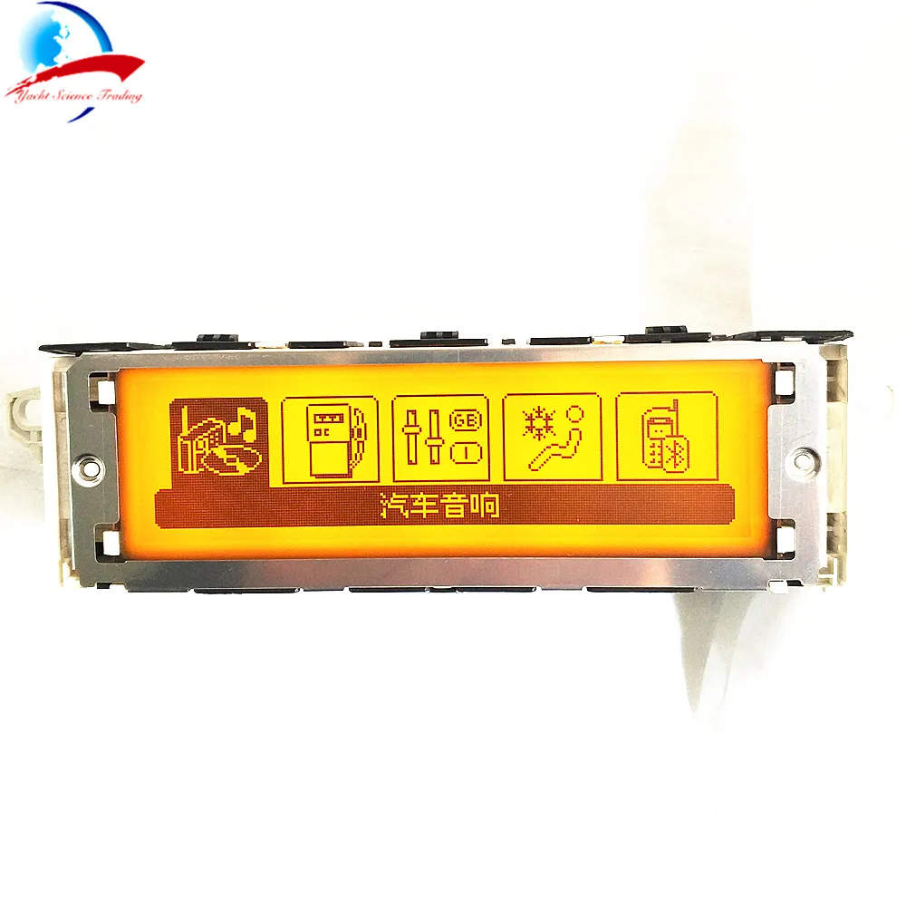 12 Pin car Yellow screen support USB and Bluetooth 5 menu Display monitor for Peugeot 307 407 408 citroen C4 C5