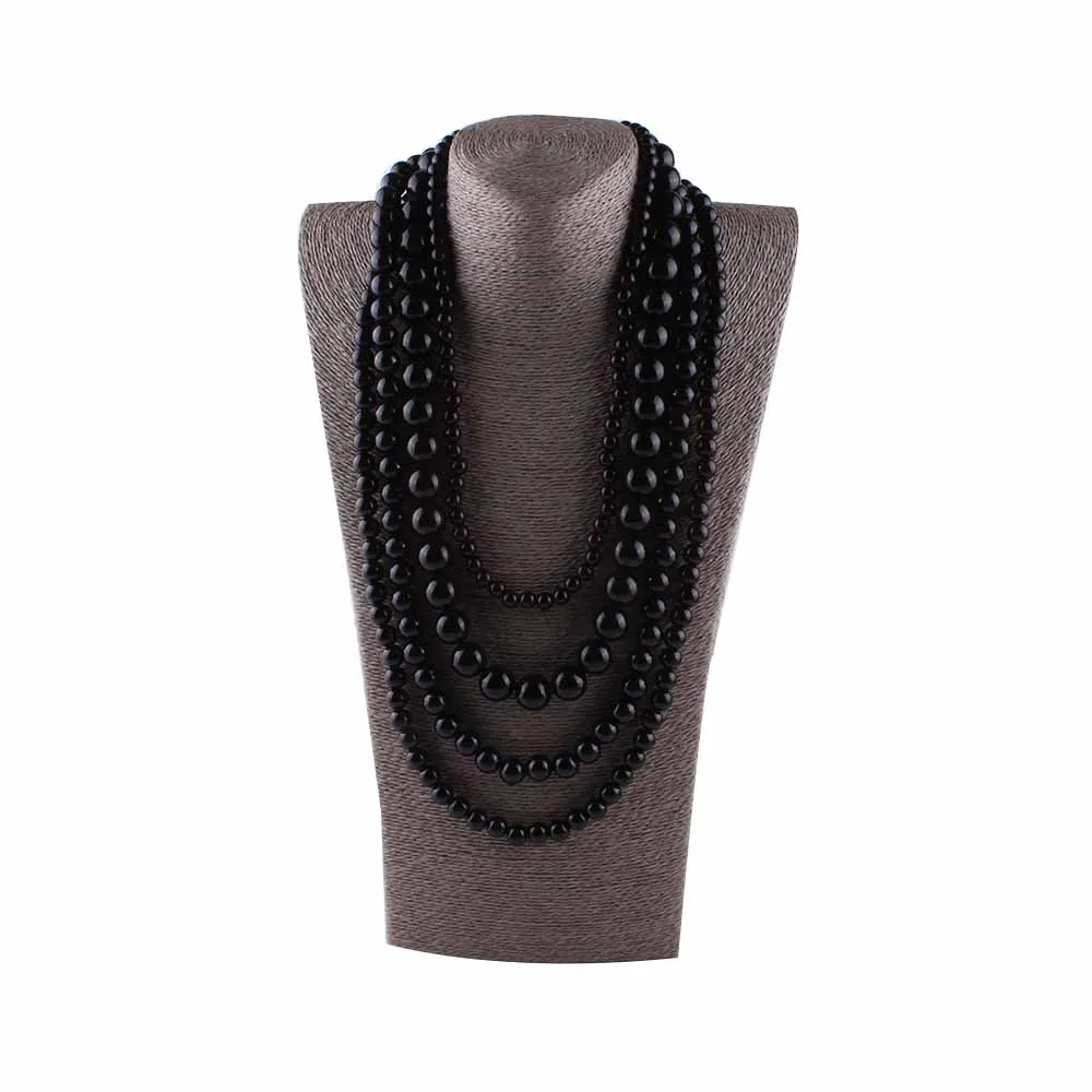 JIOFREE, большое ожерелье из искусственного жемчуга, многослойное ожерелье, популярное женское богемное ожерелье, вечерние ювелирные изделия для женщин
