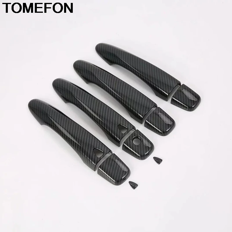 

TOMEFON For Nissan Tiida 2016 Side Wing Door Handle Cover Trim With Smart Key Hole General Exterior Accessories ABS