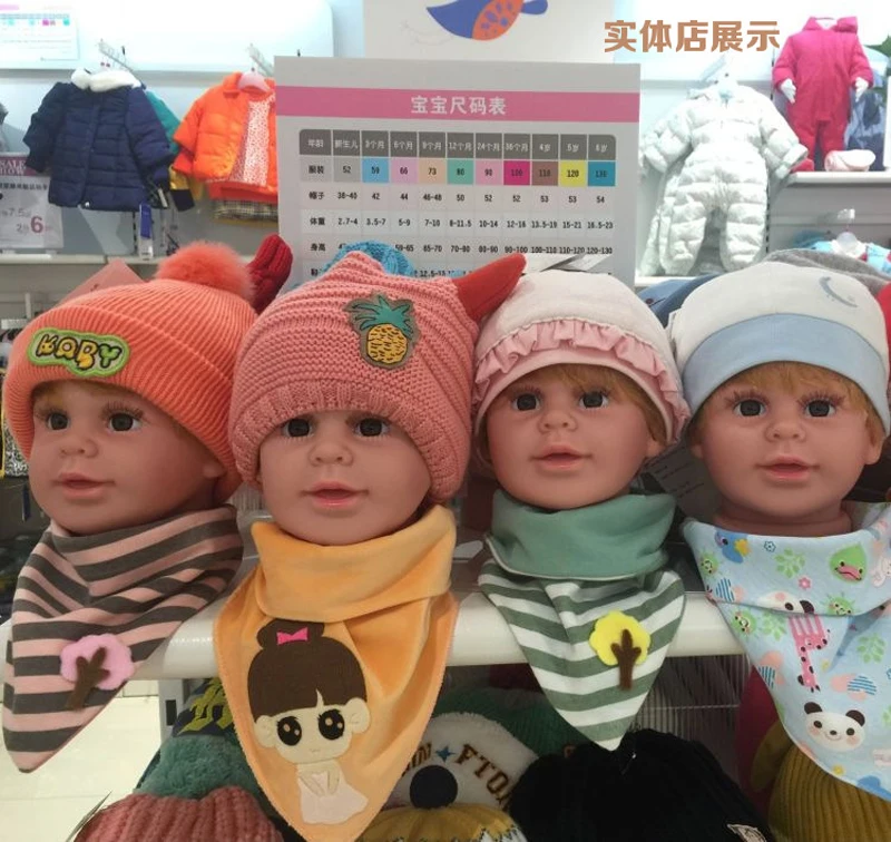 Big Boy and Girl Face Models Children Mannequin Manikin Head for Wig Hats Display Show Stand Model Mannequins (13)