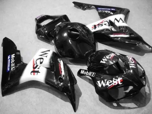 

Motorcycle Fairing kit for HONDA CBR1000RR 06 07 CBR 1000RR 2006 2007 CBR1000 ABS WEST white black Fairings set+7gifts HG30