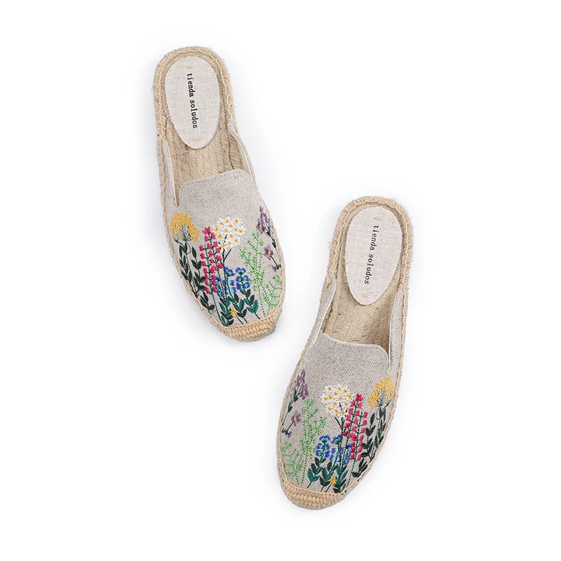 Tanie 2019 nowa promocja konopnej gumy bawełnianej tkaniny mieszane kolory Unicornio Pantufas De Pelucia De Bichos klapki Tienda Soludos