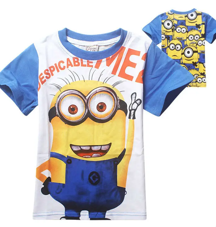 kid shirts despicable minions clothes summer style boys minion t shirt
