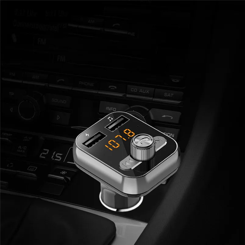 Bluetooth V4.0 Handsfree Car Kit fm передатчик беспроводной радио MP3 плеер USB Зарядка Поддержка u