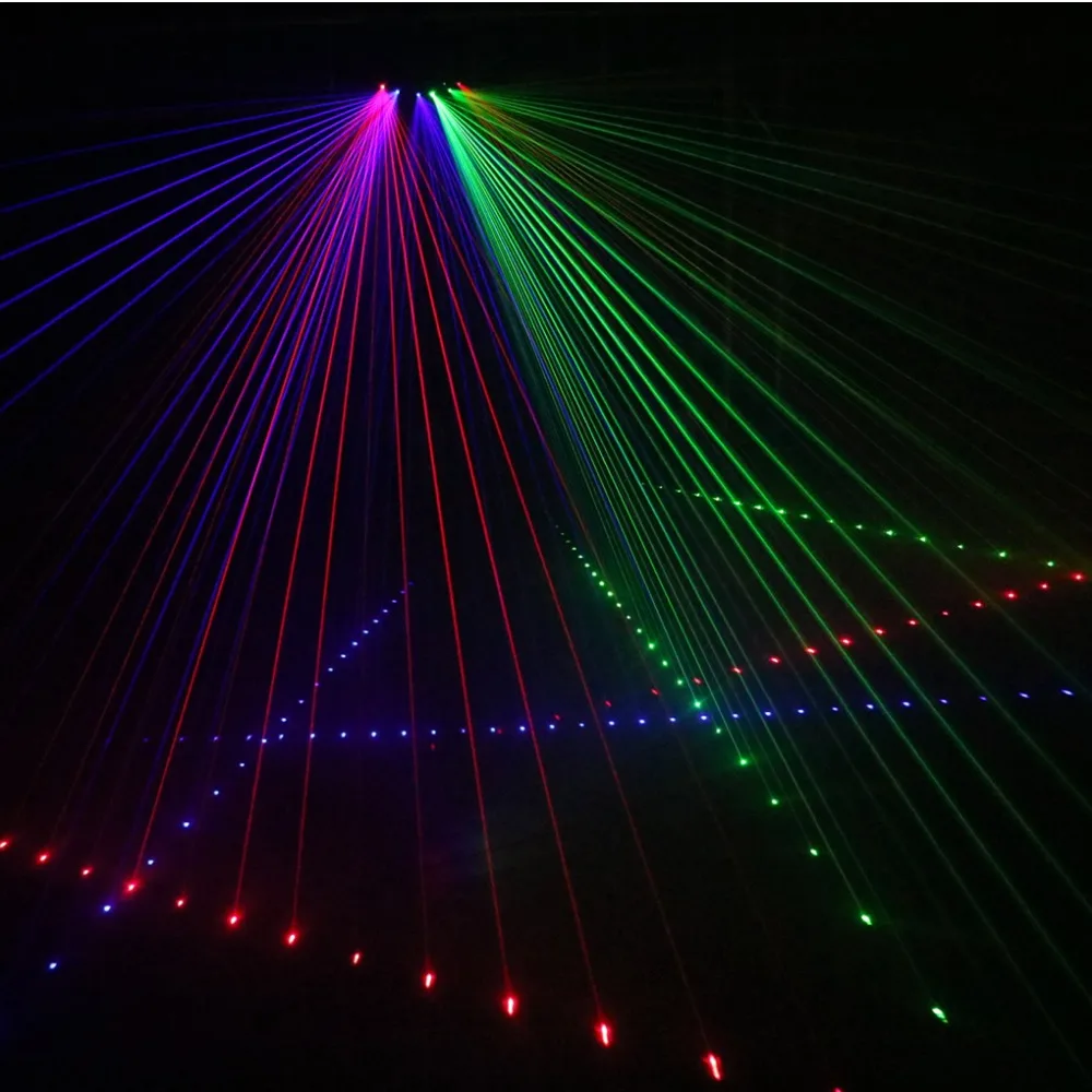 Sharelife 6 Eyes RGB полноцветный DMX луч сети лазерный сканирующий светильник домашний Gig вечерние DJ сценический светильник ing ЗВУК АВТО A-X6