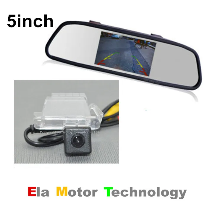 

Auto Back UP Reverse Camera + 5inch Screen Mirror Monitor = 2 in 1 Rearview Parking System for Ford EcoSport 2013~2015