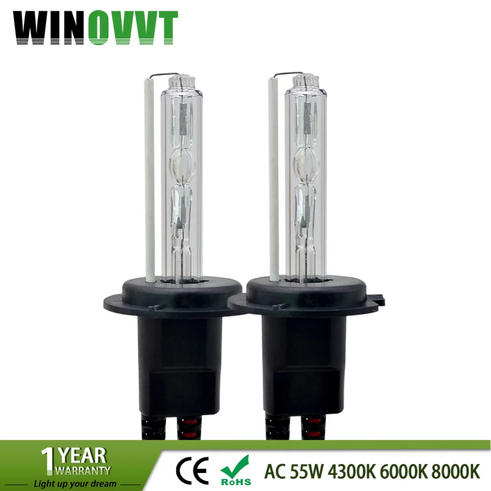 2pcs 55W h7 xenon bulb HID replacement H1 H3 H4 H8 9005 HB4 9006 881 H27