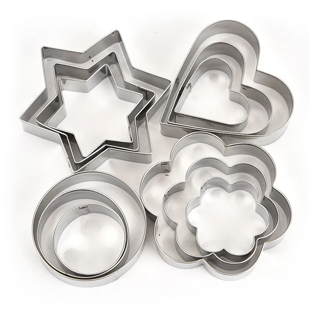 Mini Metal Cookie Cutters Set - 24 Pcs Clay Cutters/Mini