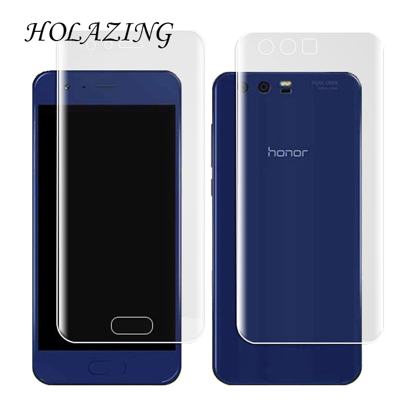 

HOLAZING New Soft Clear Transparent Silicone TPU Screen Protector for Huawei Honor 9 5.15" Anti Scratch Finger Protective Film