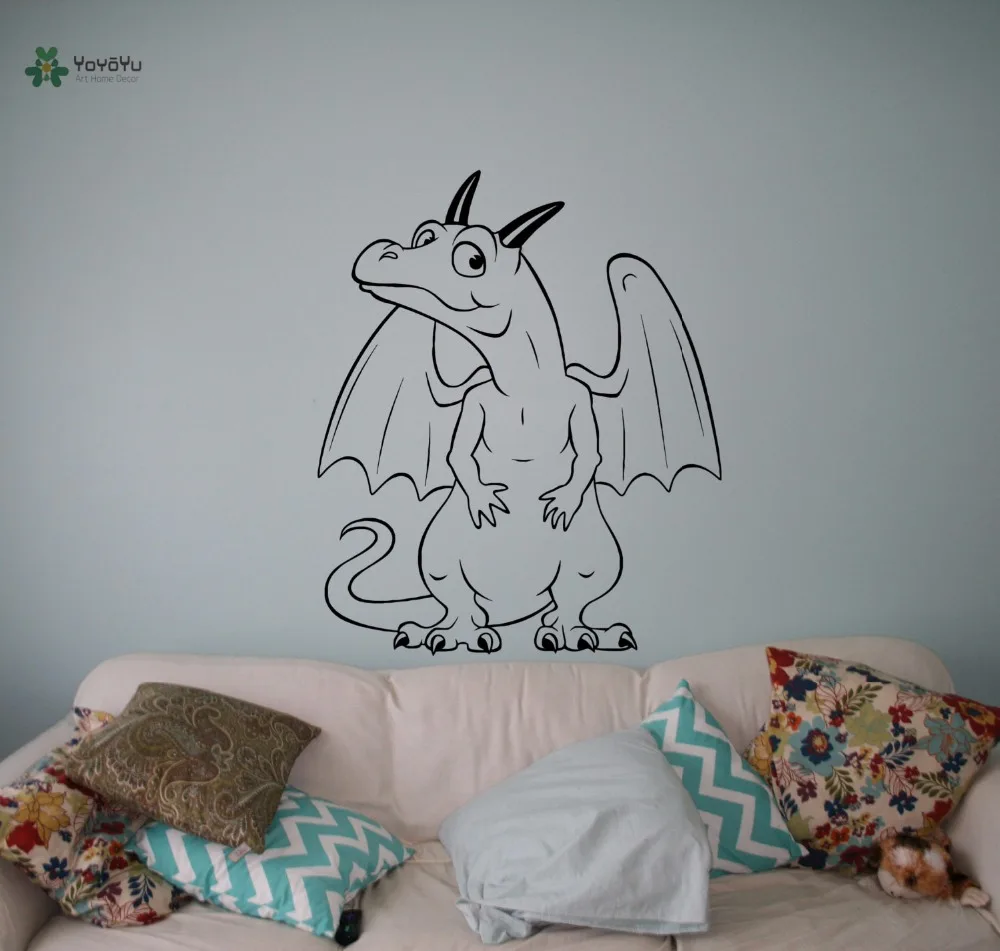 

YOYOYU Vinyl Wall Decal Cute Cartoon Dinosaur Animal Magic World Kids Child Room Art Home Decoration Stickers FD534