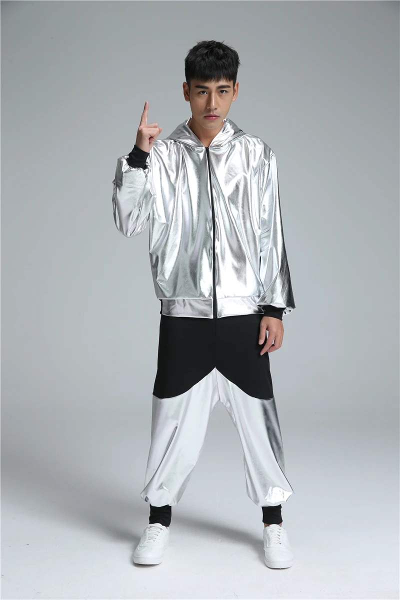 Hip hop costume, children, men and women, modern jazz dance, adult loose long sleeve students,hip hop performance, Dance Costume