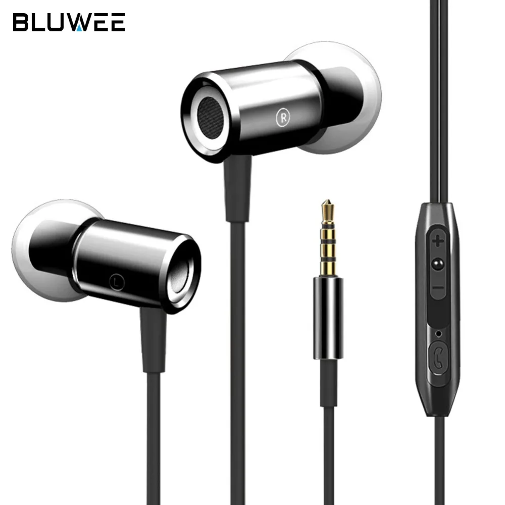 Magnetic Metal Wired Earbuds Sports Running In Ear Earphones with Mic