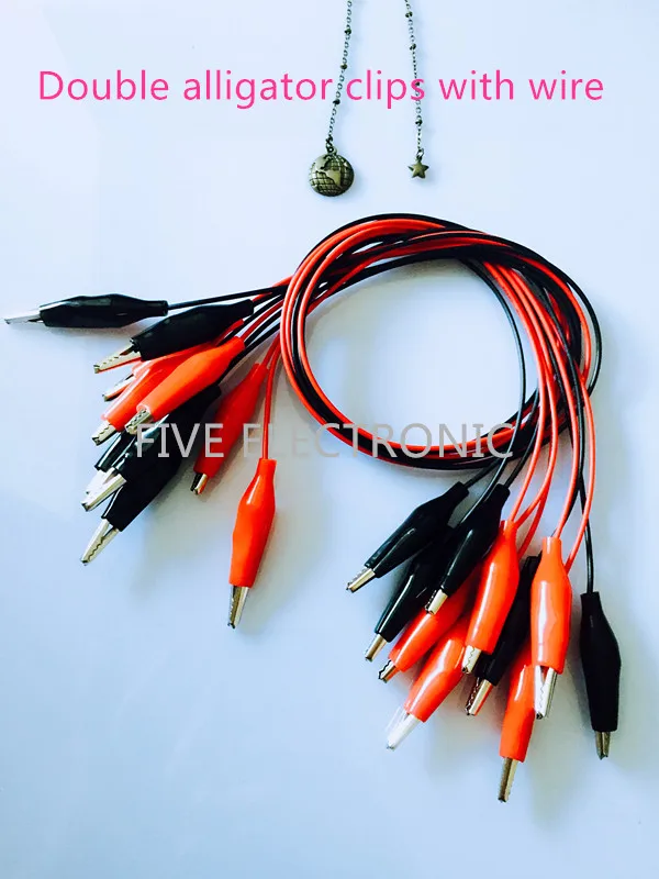 Двойной зажим типа крокодил с испытательной линией Длина по умолчанию: кабель 50